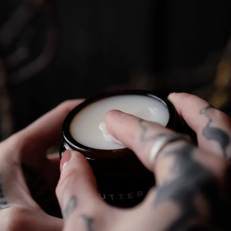 TattooMed Tattoo Butter being applied to a tattoo